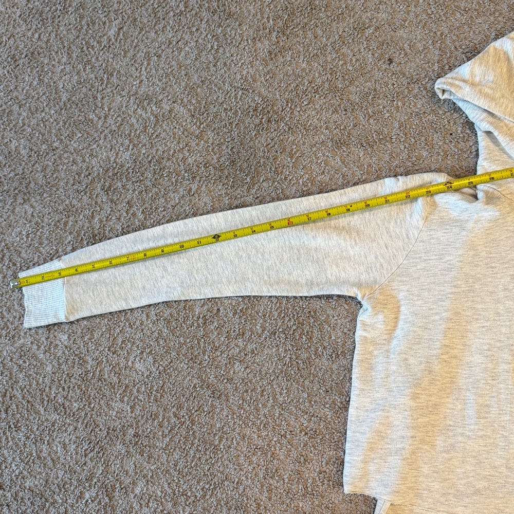 NWOT Monrow Supersoft Double Layer Hoody Dress in Ash Gray (Small) - Picture 16 of 16